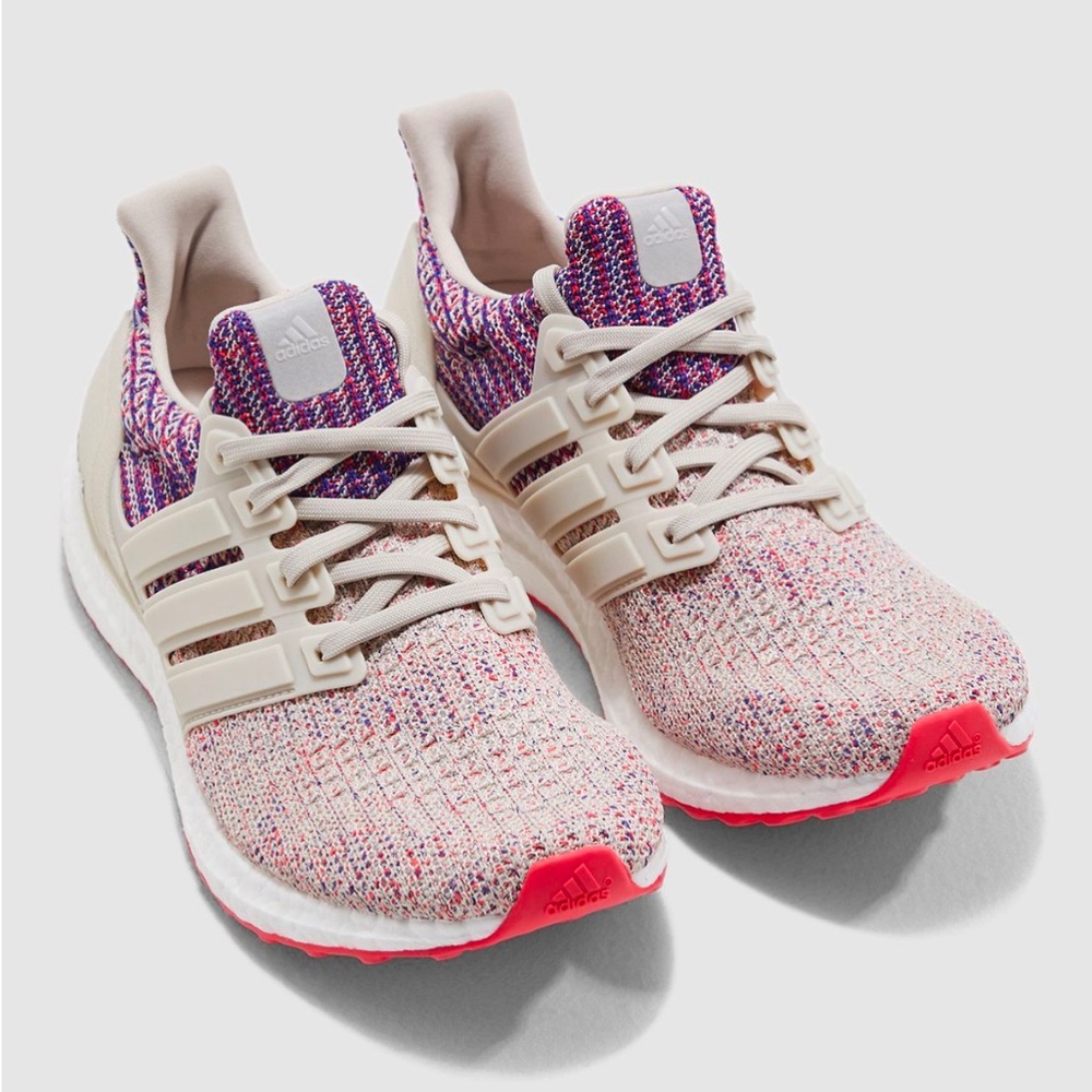 Adidas Ultraboost 4.0 Women’s Bliss/Red/Blue Sneakers Shoes - F36122